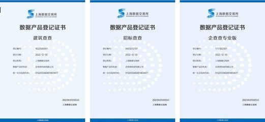 企查查四款數據產品掛牌上海數交所 共促數據資產化進程